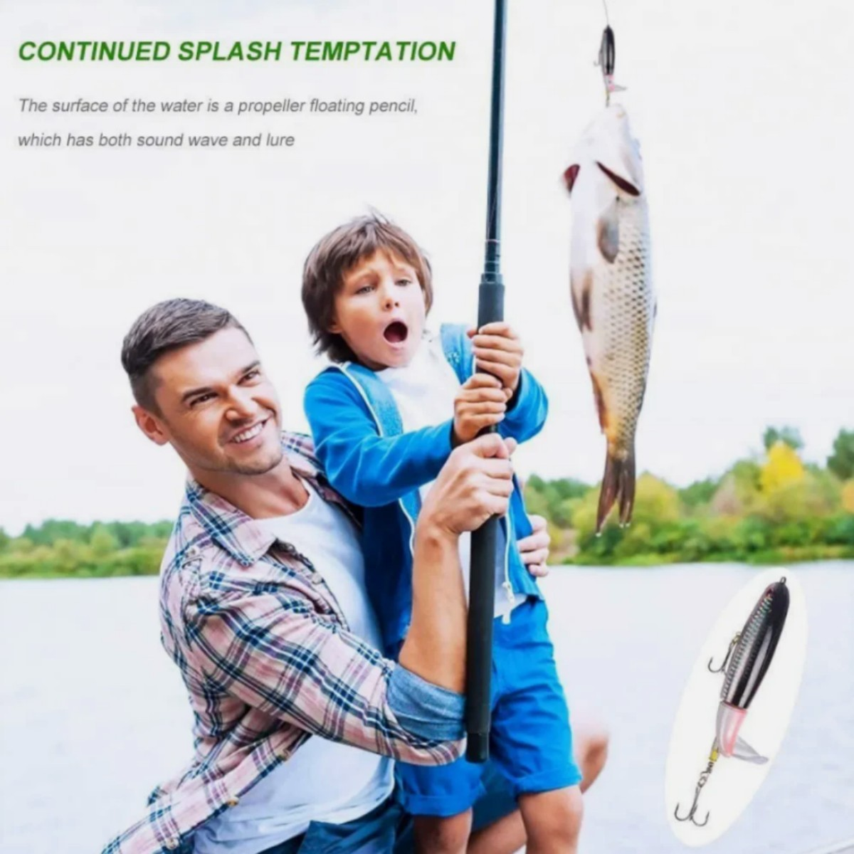 10ps Fishing Lures bait Whopper Plopper Topwater Floating Rotating Tail for Bass - Image 5