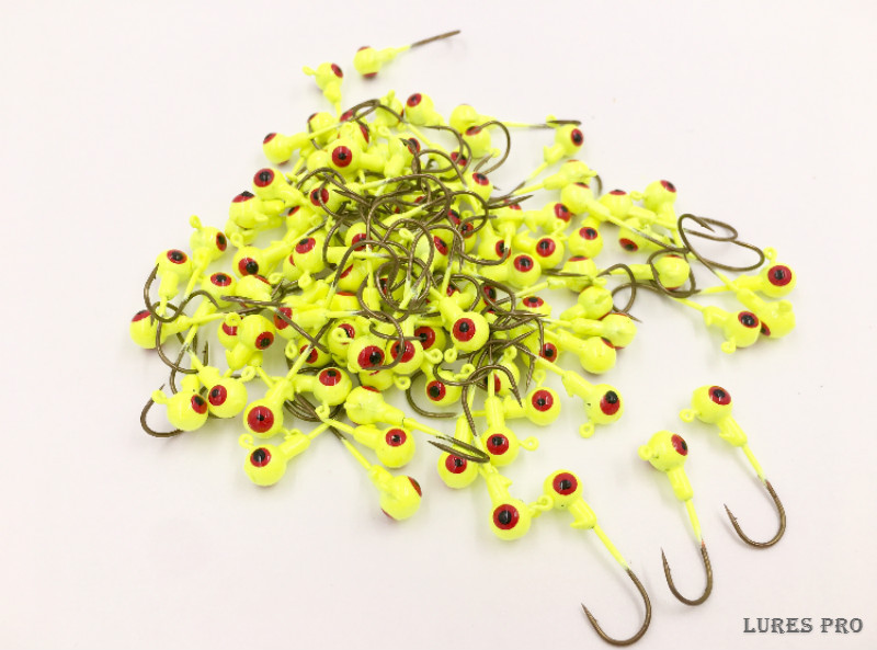 Lures Pro 50 PCs 1/32 1/16 oz 1/8 oz Jig Heads Fishing hooks Crappie Bass sharp - Image 2
