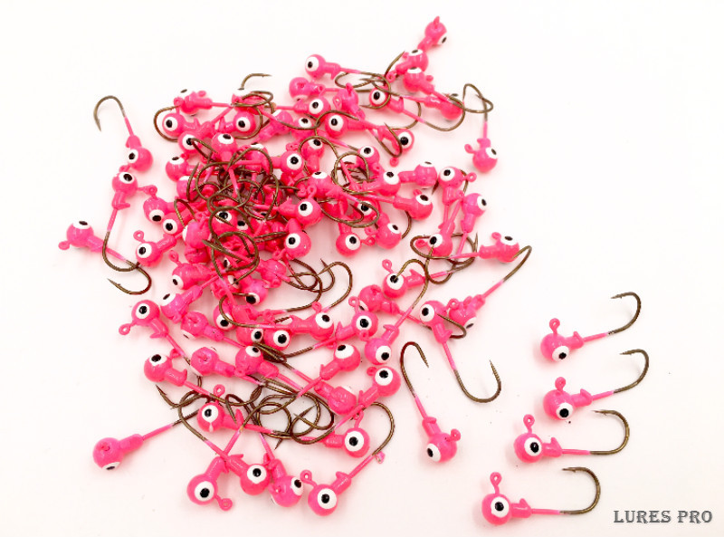 Lures Pro 50 PCs 1/32 1/16 oz 1/8 oz Jig Heads Fishing hooks Crappie Bass sharp - Image 3