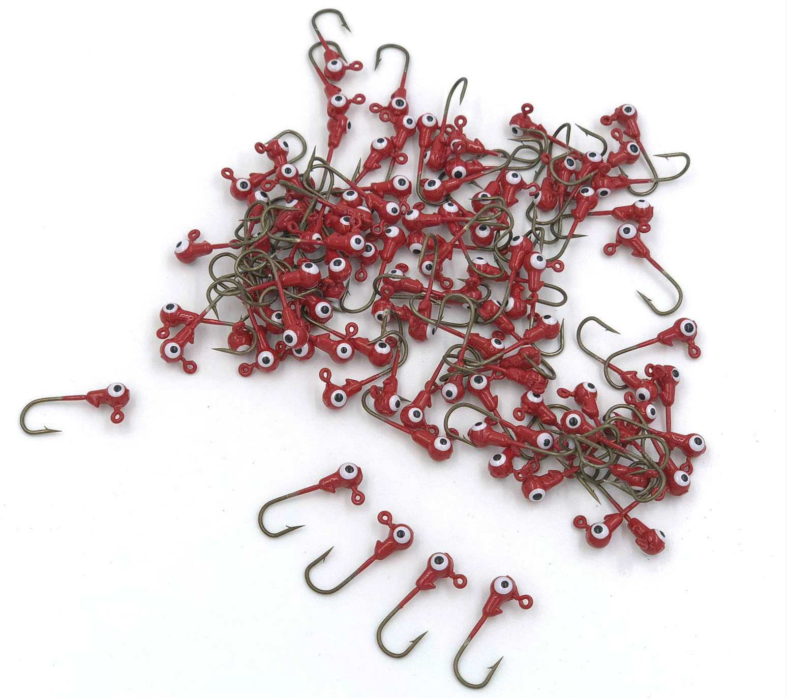 Lures Pro 50 PCs 1/32 1/16 oz 1/8 oz Jig Heads Fishing hooks Crappie Bass sharp - Image 5