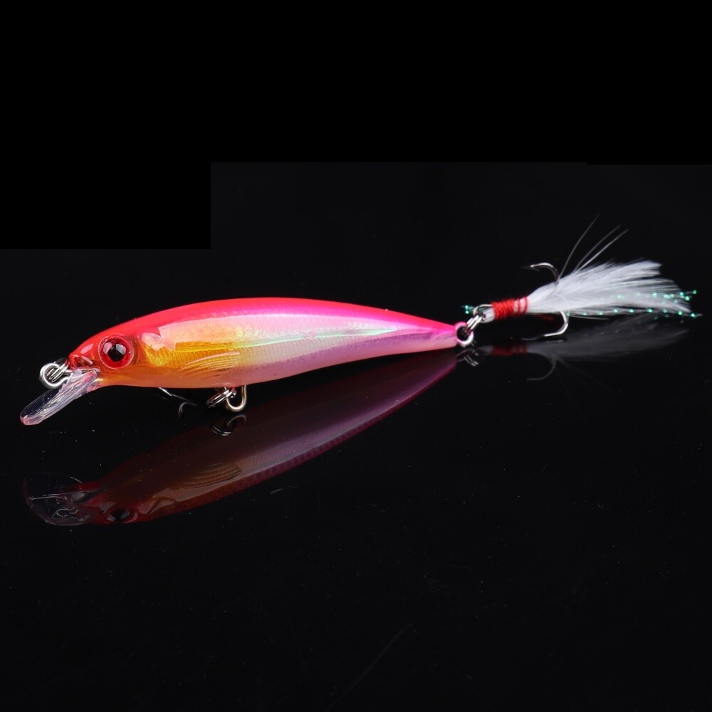 10pcs Kinds of Fishing Lures Crankbaits Hooks Minnow Baits Tackle Crank - Image 5