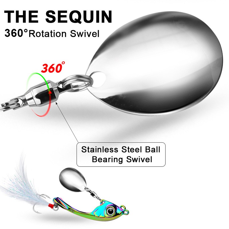 5Pcs Metal VIB Spinner Bait Tail Fishing Lures Lot Bass Trout Crankbaits Tackle - Image 5