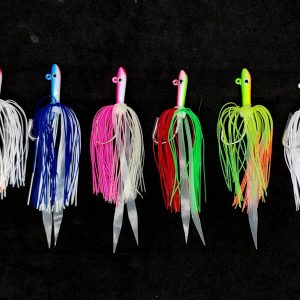 5 PLUS 1 Free Fishing Teaser Glass Minnow Style Silicone Skirt Lure Jig 6 Total