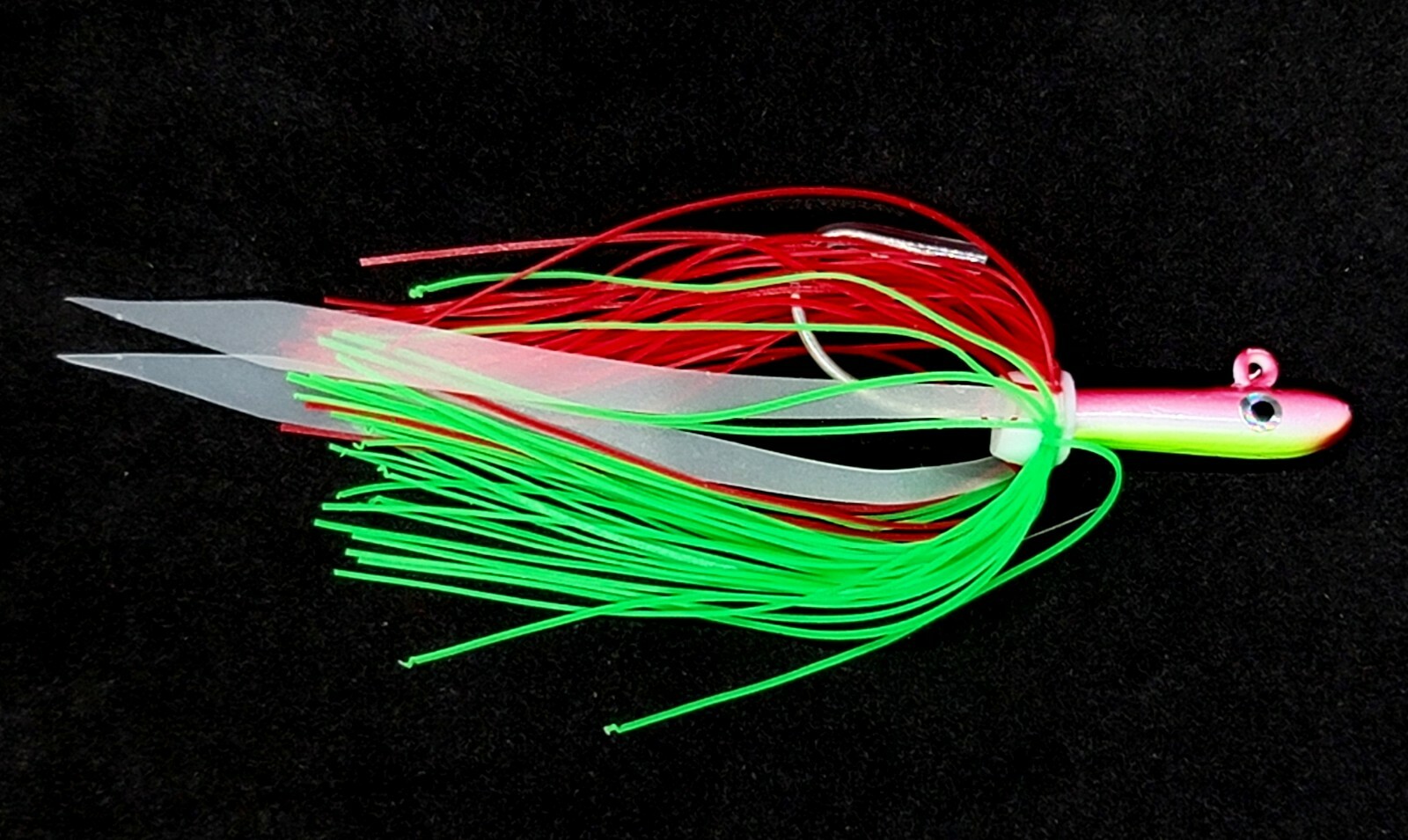 5 PLUS 1 Free Fishing Teaser Glass Minnow Style Silicone Skirt Lure Jig 6 Total - Image 2