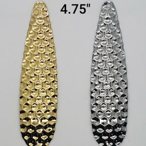 Alternative view of Multi Pack 18 of 3 Each Fishing Flutter Spoon Hex Silver and Gold Finish Brass