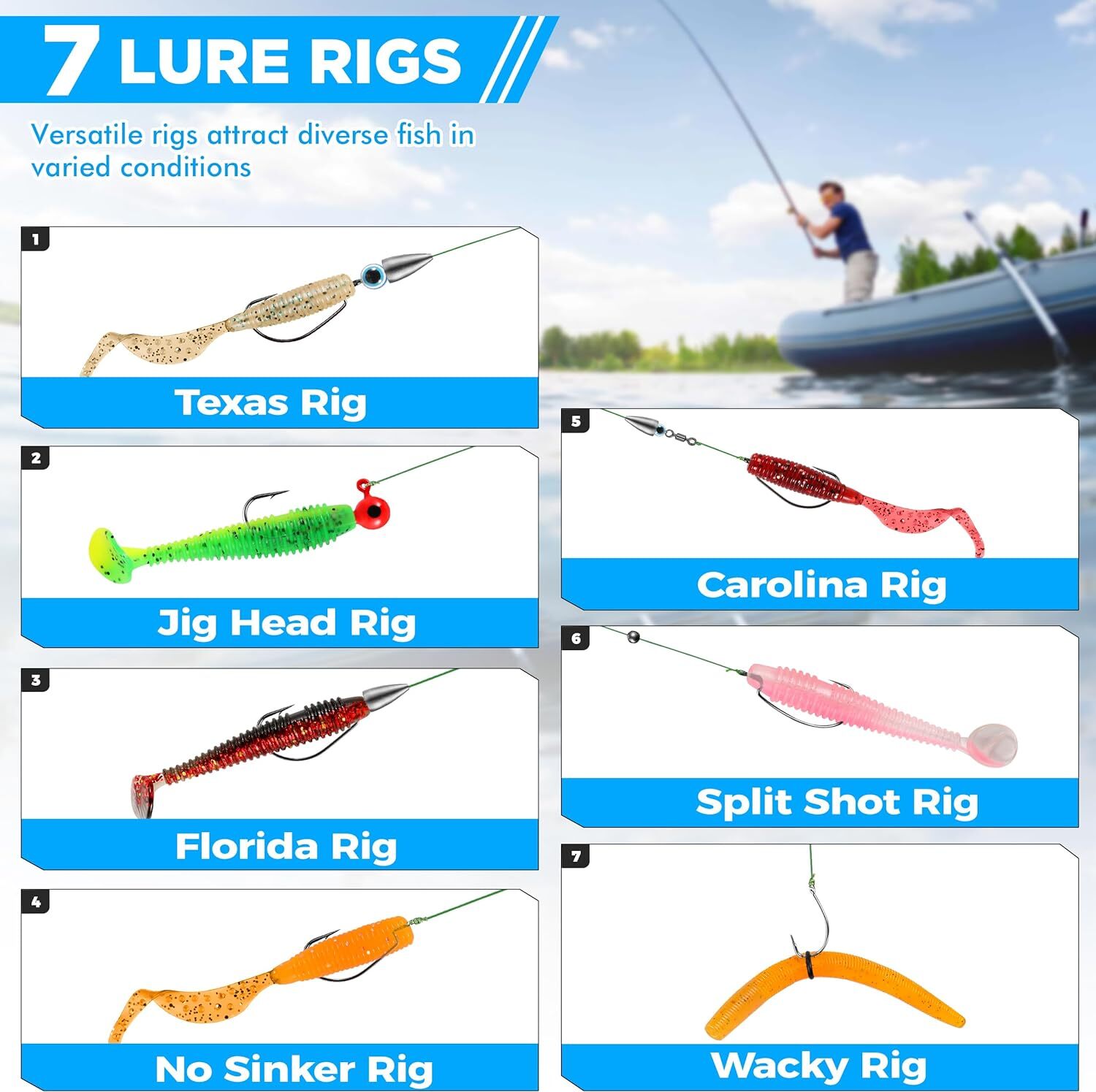 137pcs Fishing Lures Crankbaits Spoon Hooks Weights Bait Lure Bass Trout Salmon - Image 3