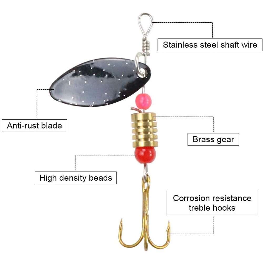 Lot of 30 Trout Spoon Metal Fishing Lures Spinner Baits Bass Tackle Colorful NEW - Image 5