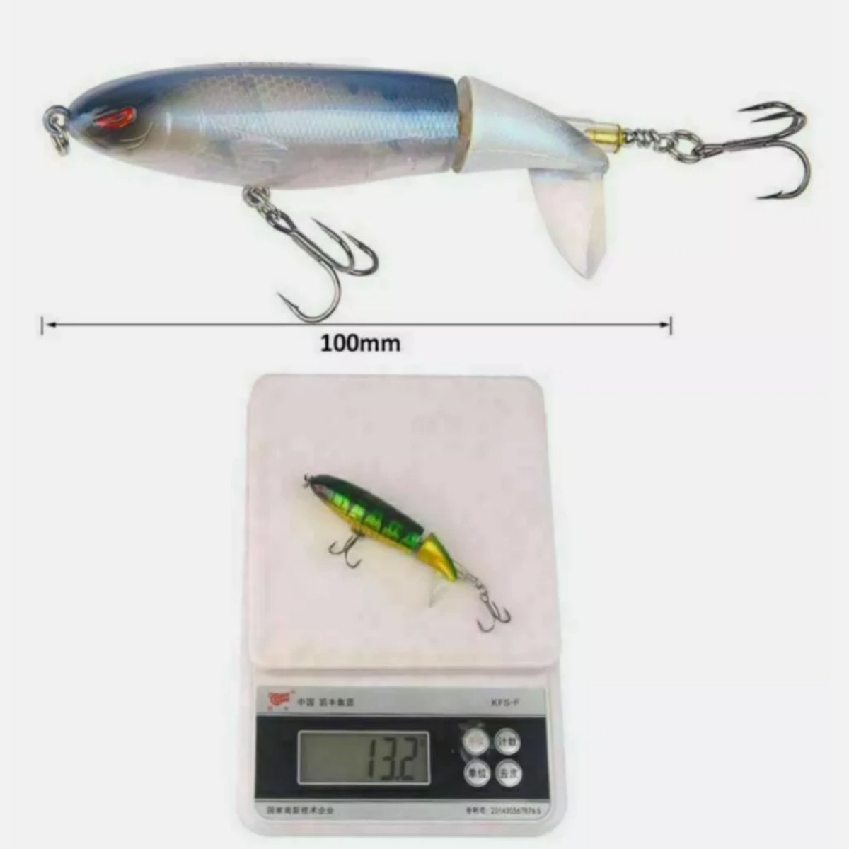 10ps Fishing Lures bait Whopper Plopper Topwater Floating Rotating Tail for Bass - Image 3