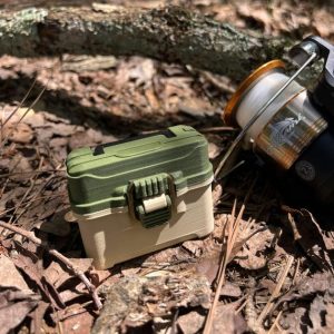 Alternative view of Fishing Tackle Box AirPods Pro 1&2 Case - Outdoor Angler Edition - Secure Latch Design - Fishing Lover - Bass fishing - Angler Gift