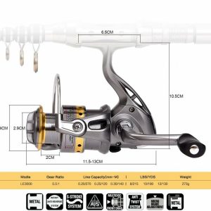 Alternative view of Telescopic Fishing Rod and Reel Combo Full Kit Carbon Fiber Rod Pole W/Line&Bag