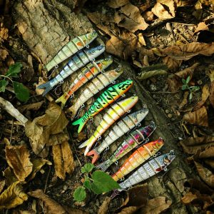 10PCS Lot Multi Jointed Bait 8-Segment Fishing Lures Swimbait Bionic Wobbler