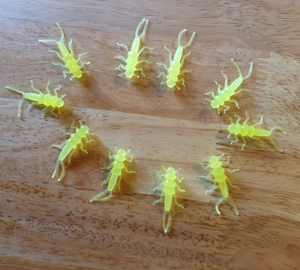 40 pack of 1.375" stonefly nymphs - choose from 10 colors - trout panfish lures - Image 2