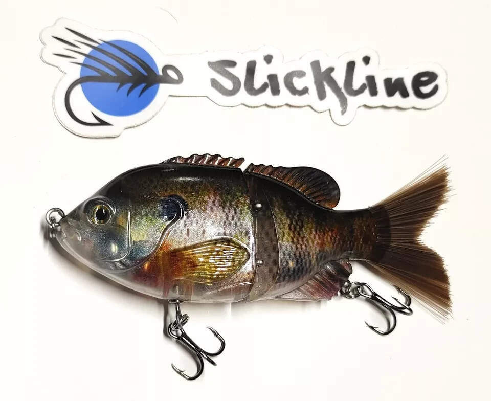 HPF 120 Jointed Sinking Sunfish Glide Bait Fishing Lure BLUEGILL 2 pk FREE SHIP - Image 3