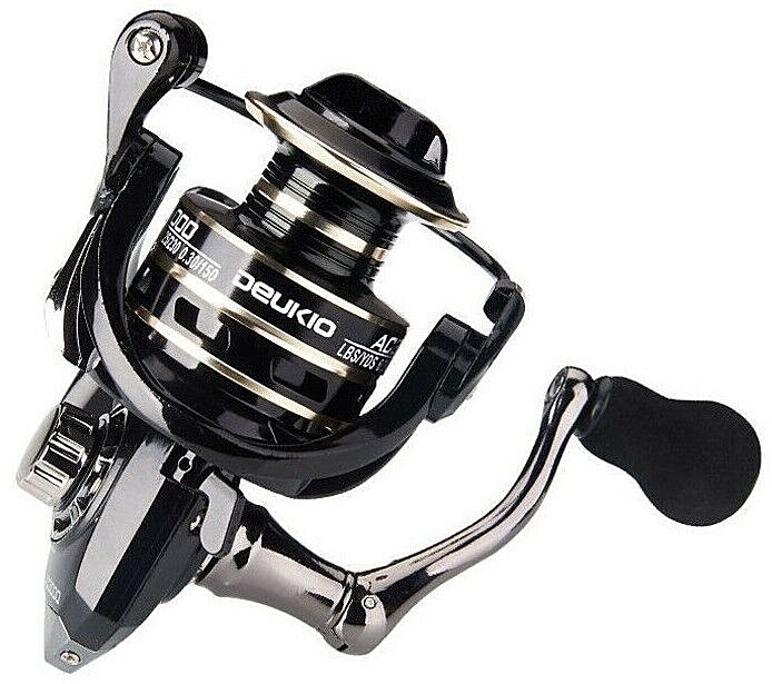 12BB Spinning Fishing Reel 5.2:1 Freshwater Saltwater Right Left Metal Spool New - Image 3