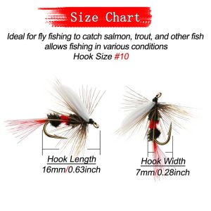 Alternative view of 24-100Pcs-Fly Fishing Flies Kit | Dry/Wet Flies, Nymphs Fishing for Trout Lure