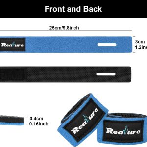 Alternative view of 8PCS Fishing Rod Tie Straps Tackle Wrap Bands Fish Pole Holder Fasteners Elastic