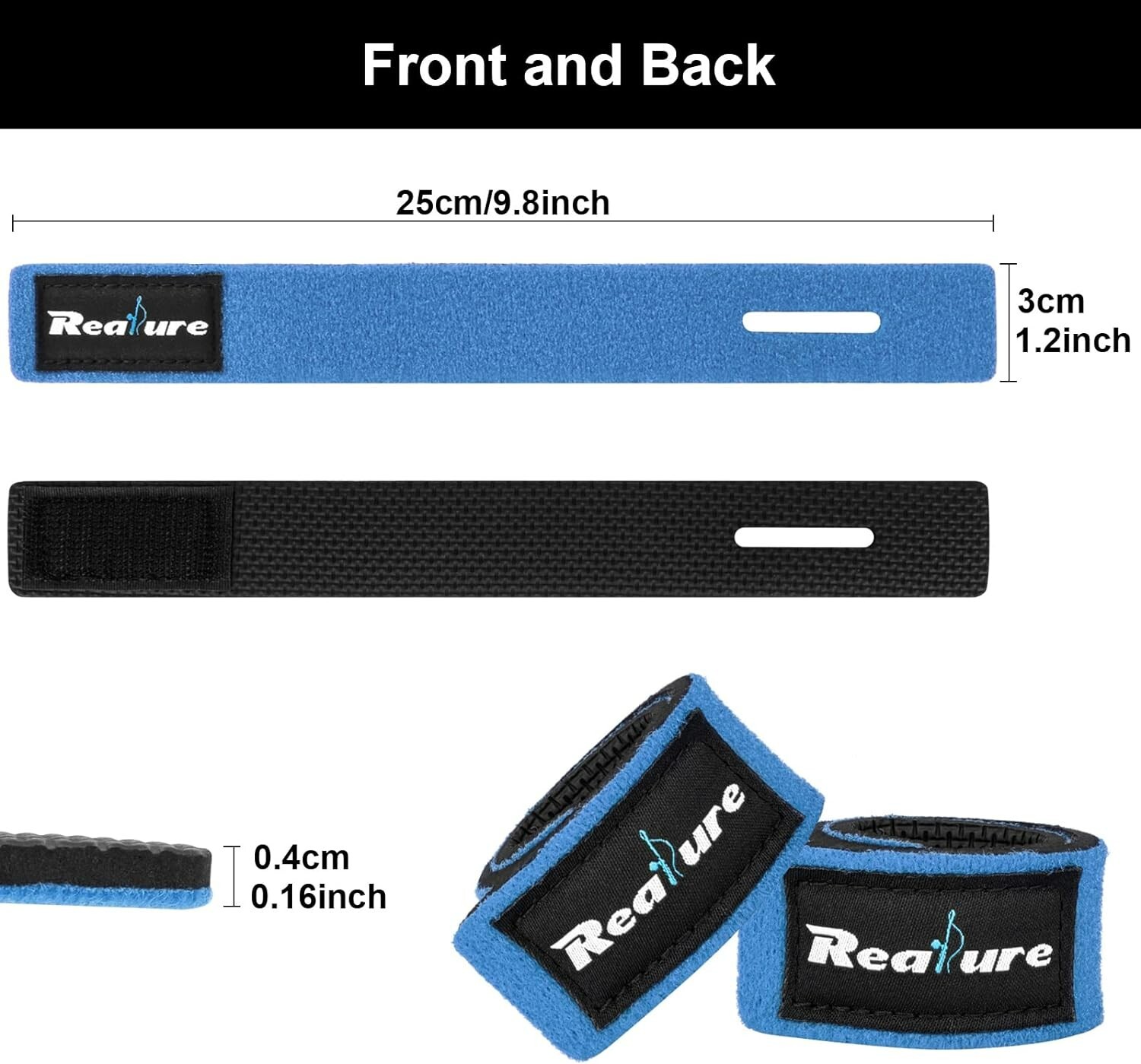 8PCS Fishing Rod Tie Straps Tackle Wrap Bands Fish Pole Holder Fasteners Elastic - Image 2