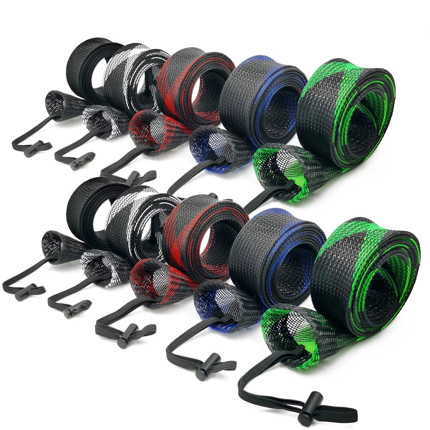 10PCS Fishing Rod Sleeve,Rod Socks for Fishing Poles, Fishing Rod Sleeves Sock C