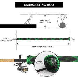 Alternative view of 10PCS Fishing Rod Sleeve,Rod Socks for Fishing Poles, Fishing Rod Sleeves Sock C