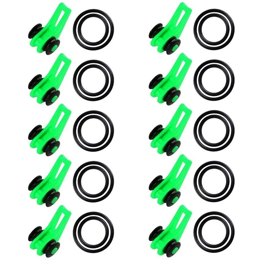 10pcs Fishing Rod Pole Hook Keepers –Silicone Ring Holders for Lures & Jigs - Image 3