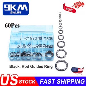 50~100Pcs 9KM Rod Ceramic Ring Fishing Rod Guide Repair Ring Kit All Size W/BOX