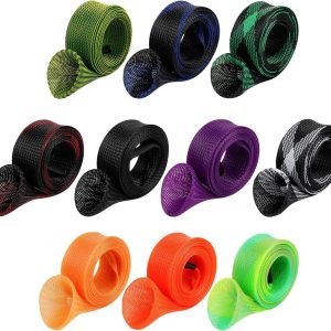 10Pcs Fishing Rod Sleeves Sock Cover – Casting/Spinning Rod Glove Protector