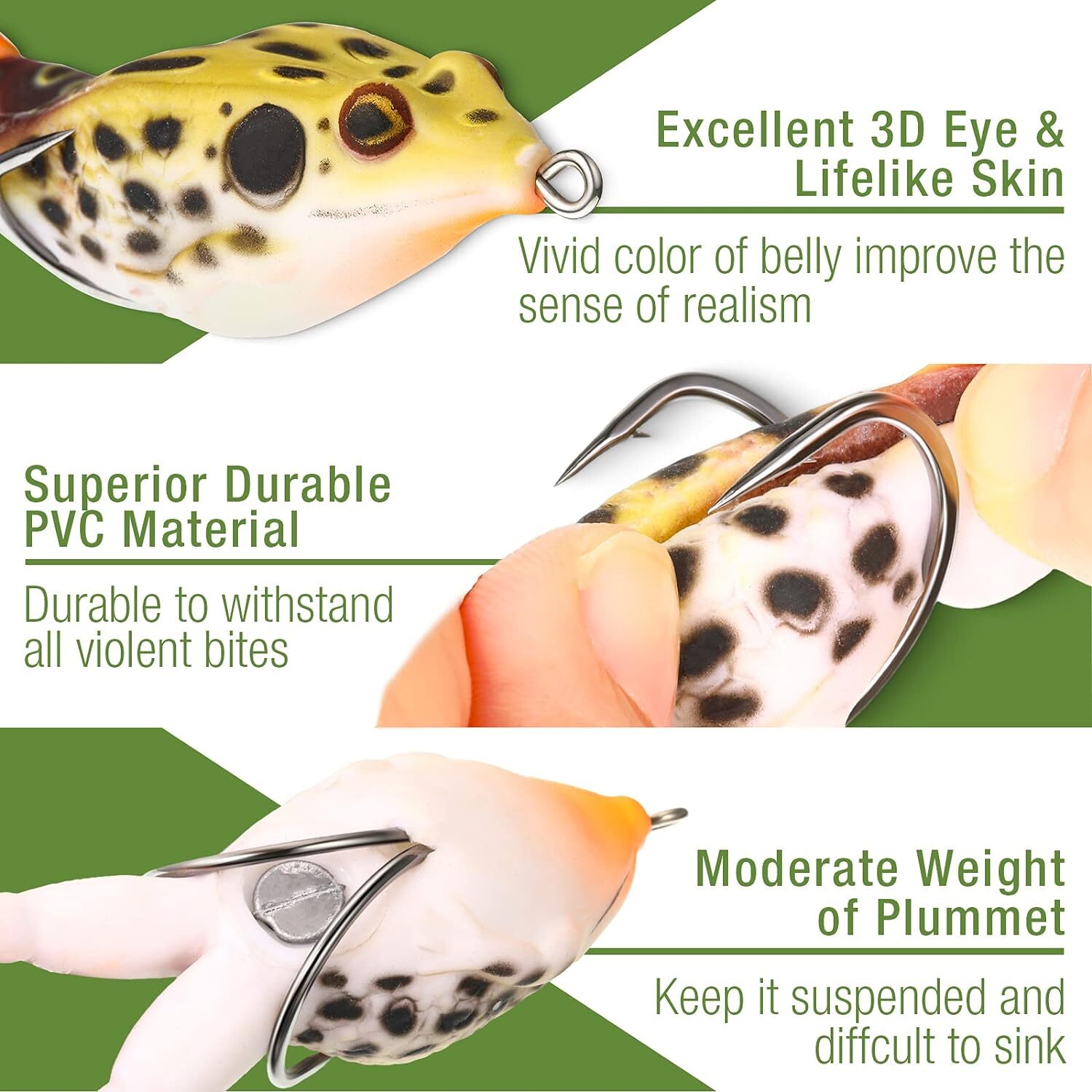 10pcs Topwater Frog Fishing Lure Soft Swimbait Floating Bait 9cm 13.5g - Image 3